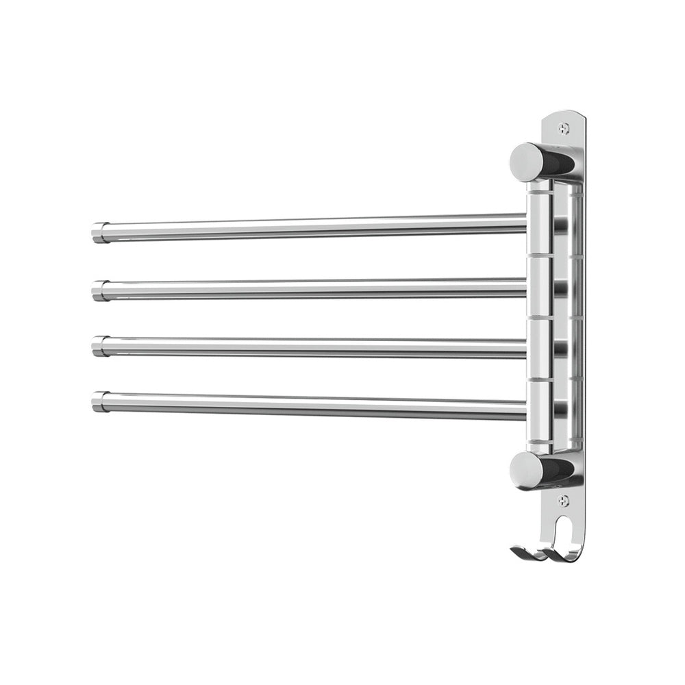 Functional Stainless Steel Towel Rack with 4 Bars