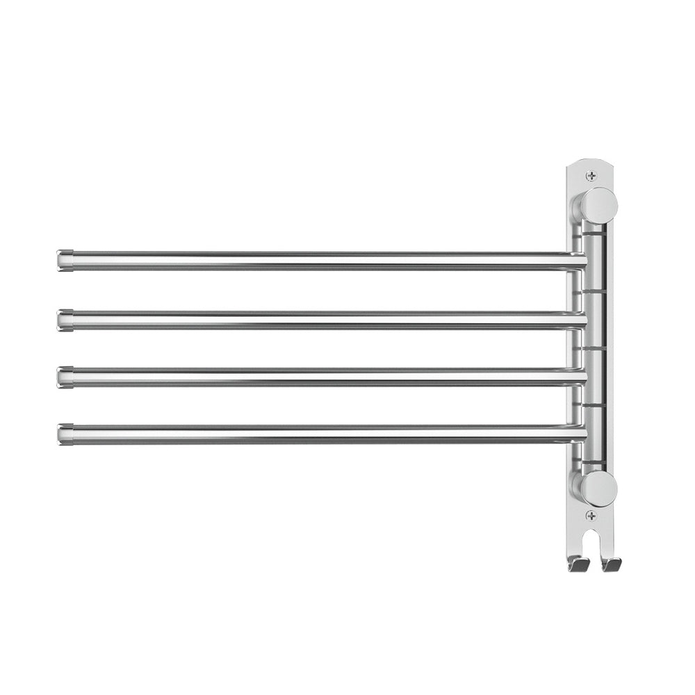 Functional Stainless Steel Towel Rack with 4 Bars