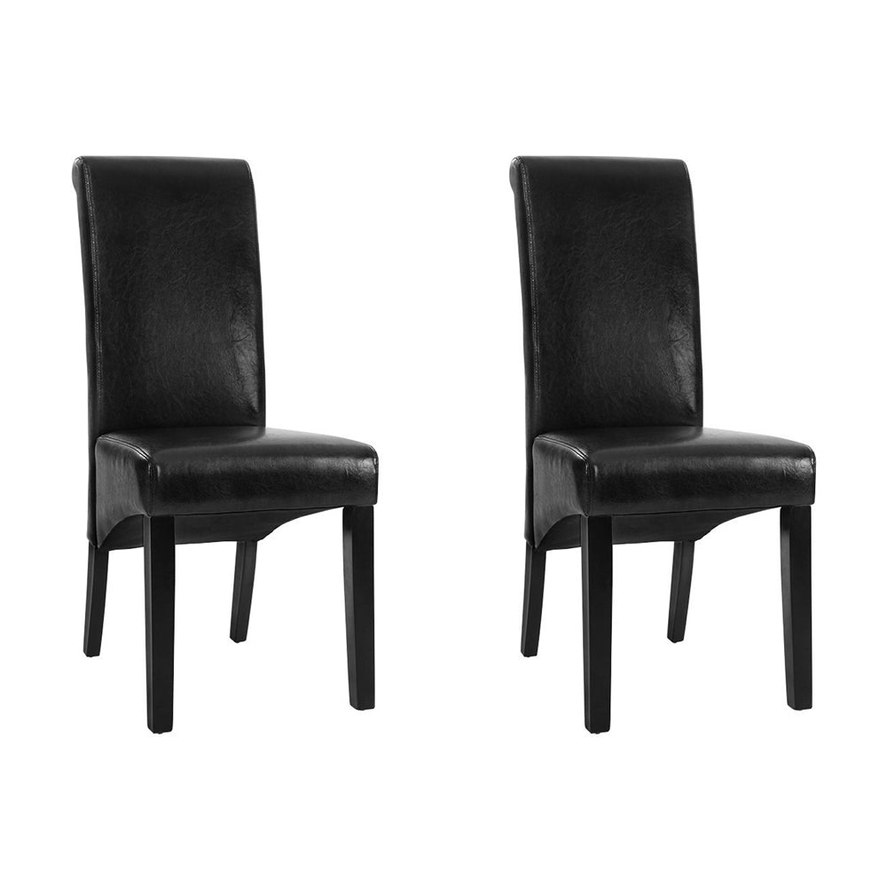 Dansel Dining Chairs x2 | Black