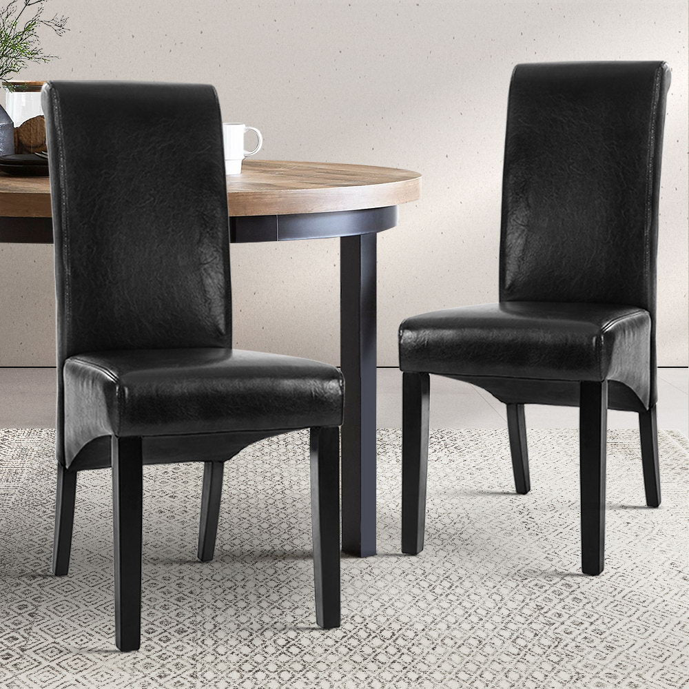 Dansel Dining Chairs x2 | Black