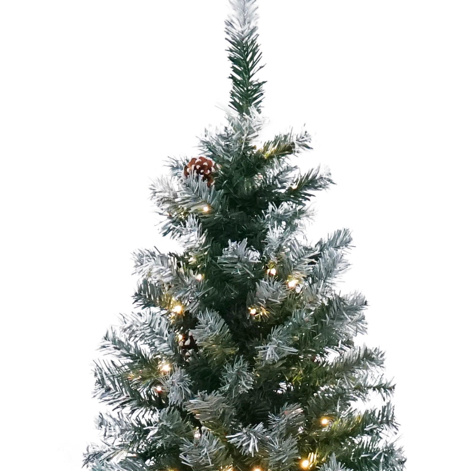 Snow Flocked LED Christmas Tree with Pinecones (1000 Tips) | 1.8m