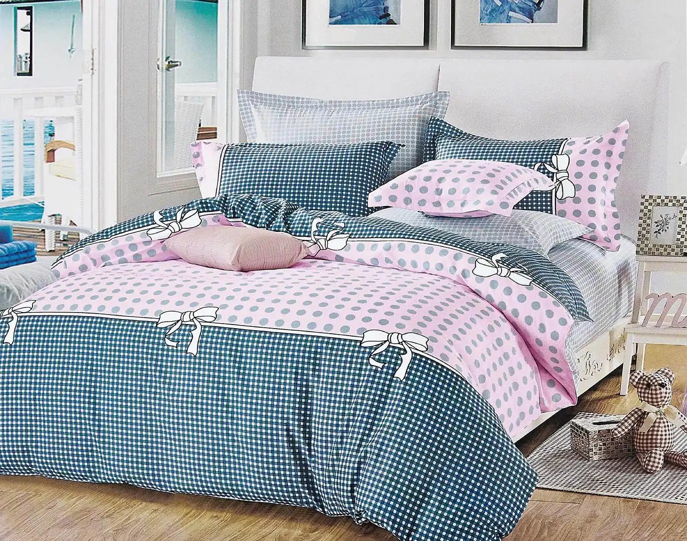 King Dotted Elegance Quilt Cover Set