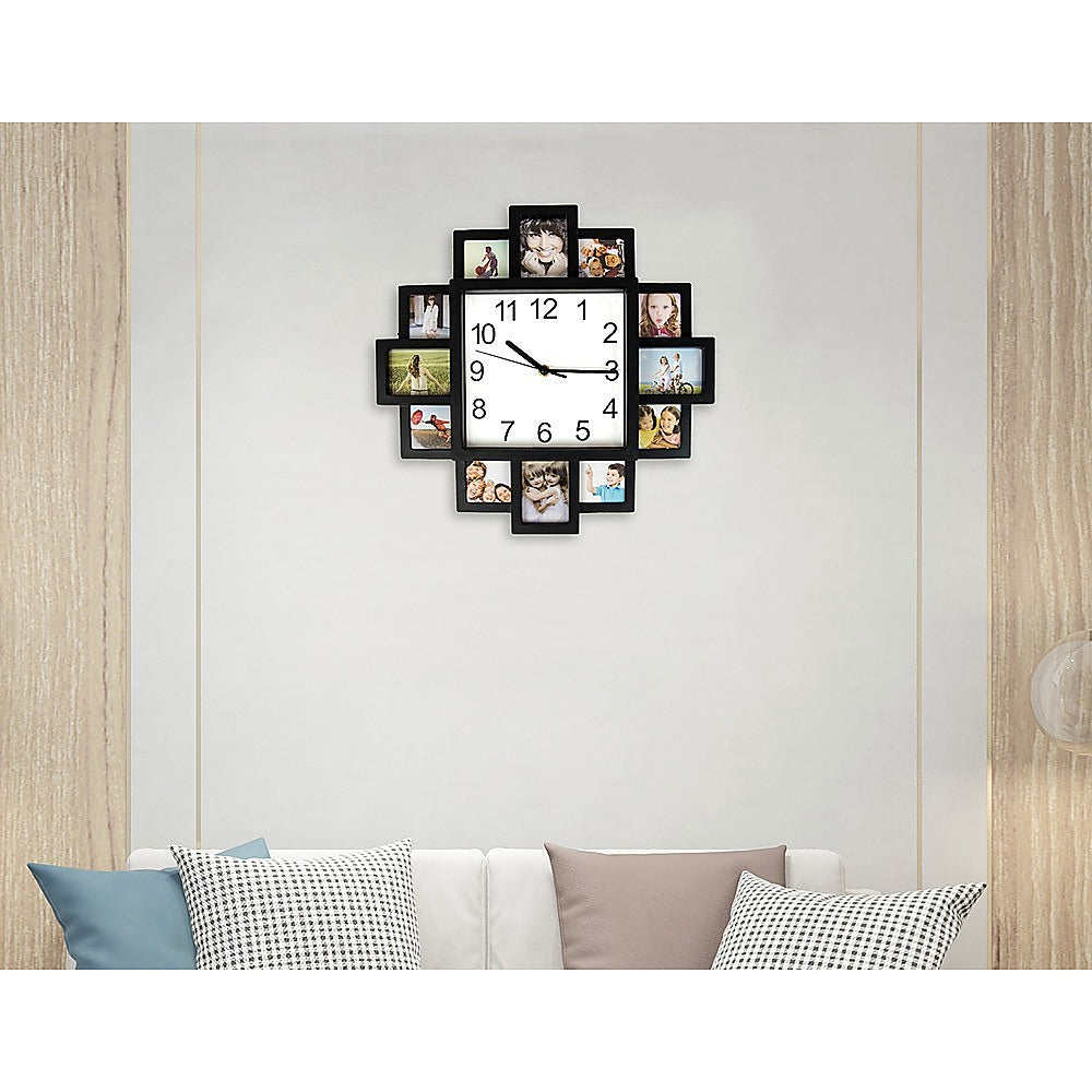 Picture Collage Photo Frame Clock