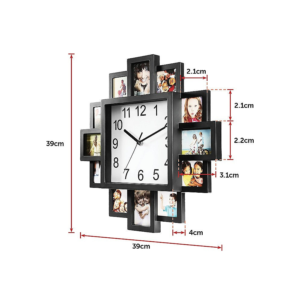 Picture Collage Photo Frame Clock