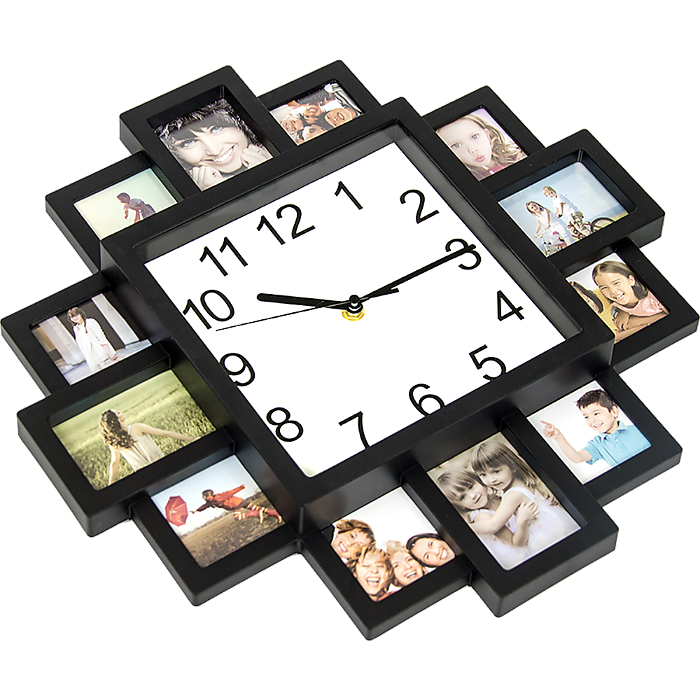 Picture Collage Photo Frame Clock