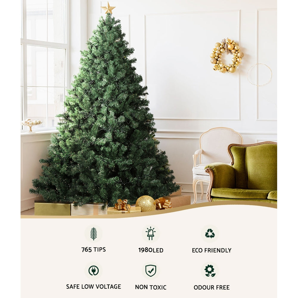 Premium Pre-lit LED Christmas Tree (765 Tips) | 1.8m