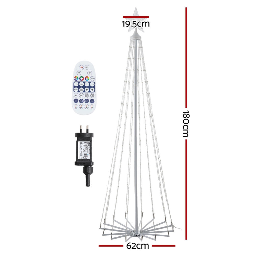 RGB LED Fairy Lights Xmas Tree | 1.8m