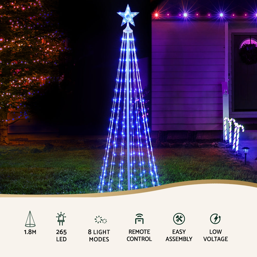 RGB LED Fairy Lights Xmas Tree | 1.8m