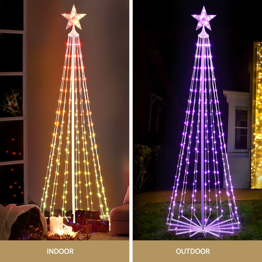 RGB LED Fairy Lights Xmas Tree | 1.8m