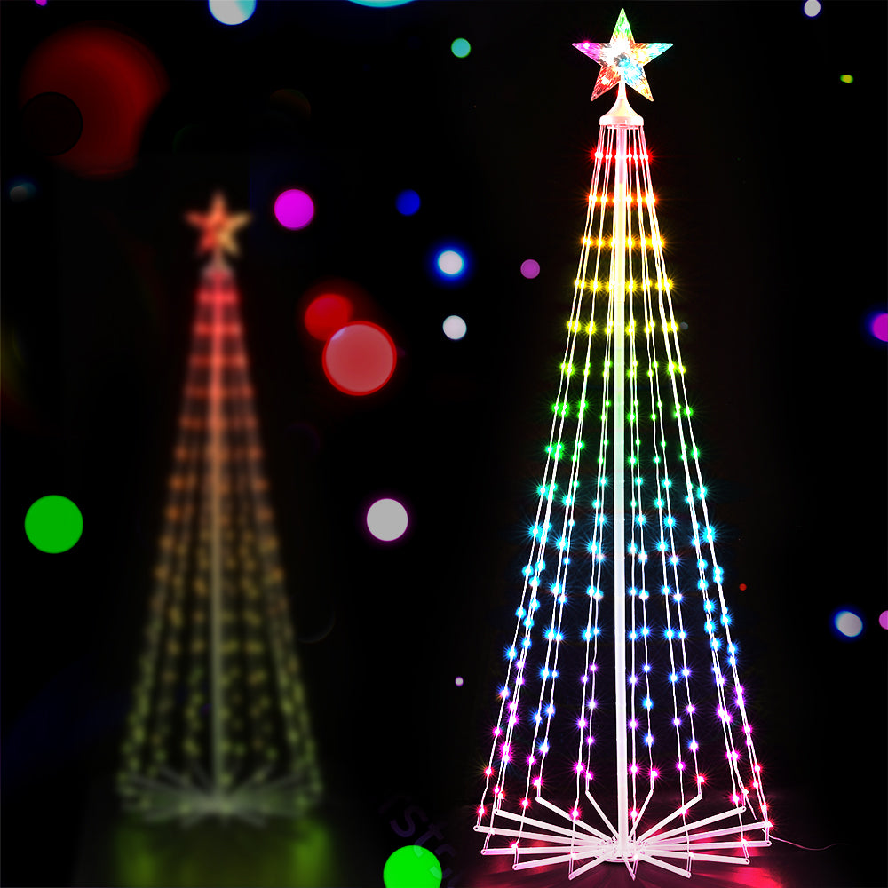 RGB LED Fairy Lights Xmas Tree | 1.8m