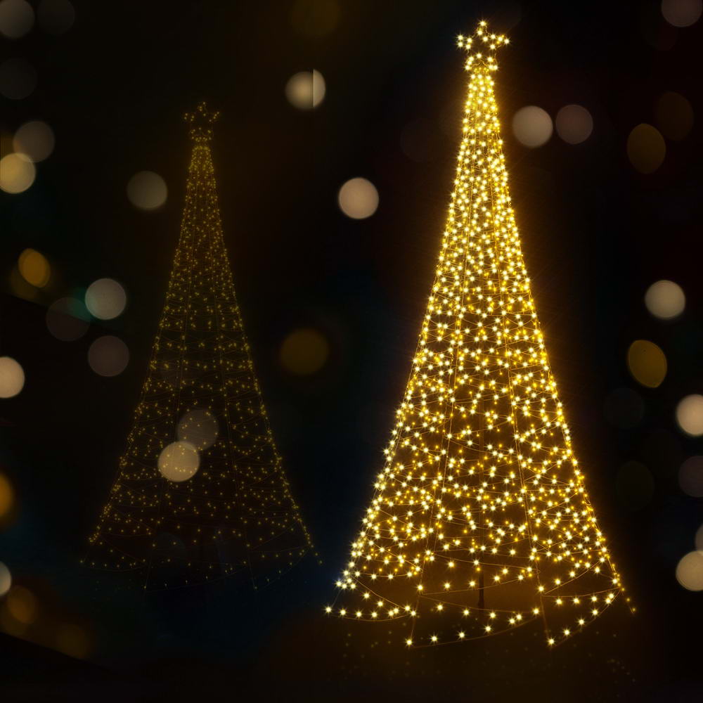 Solar LED Net Lights Christmas Tree | 3.6m