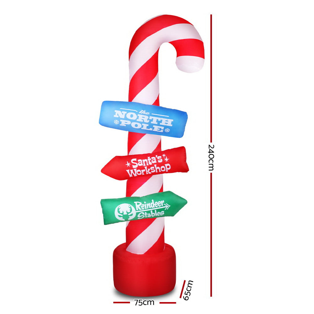 Candy Pole Christmas Inflatable | 2.4M