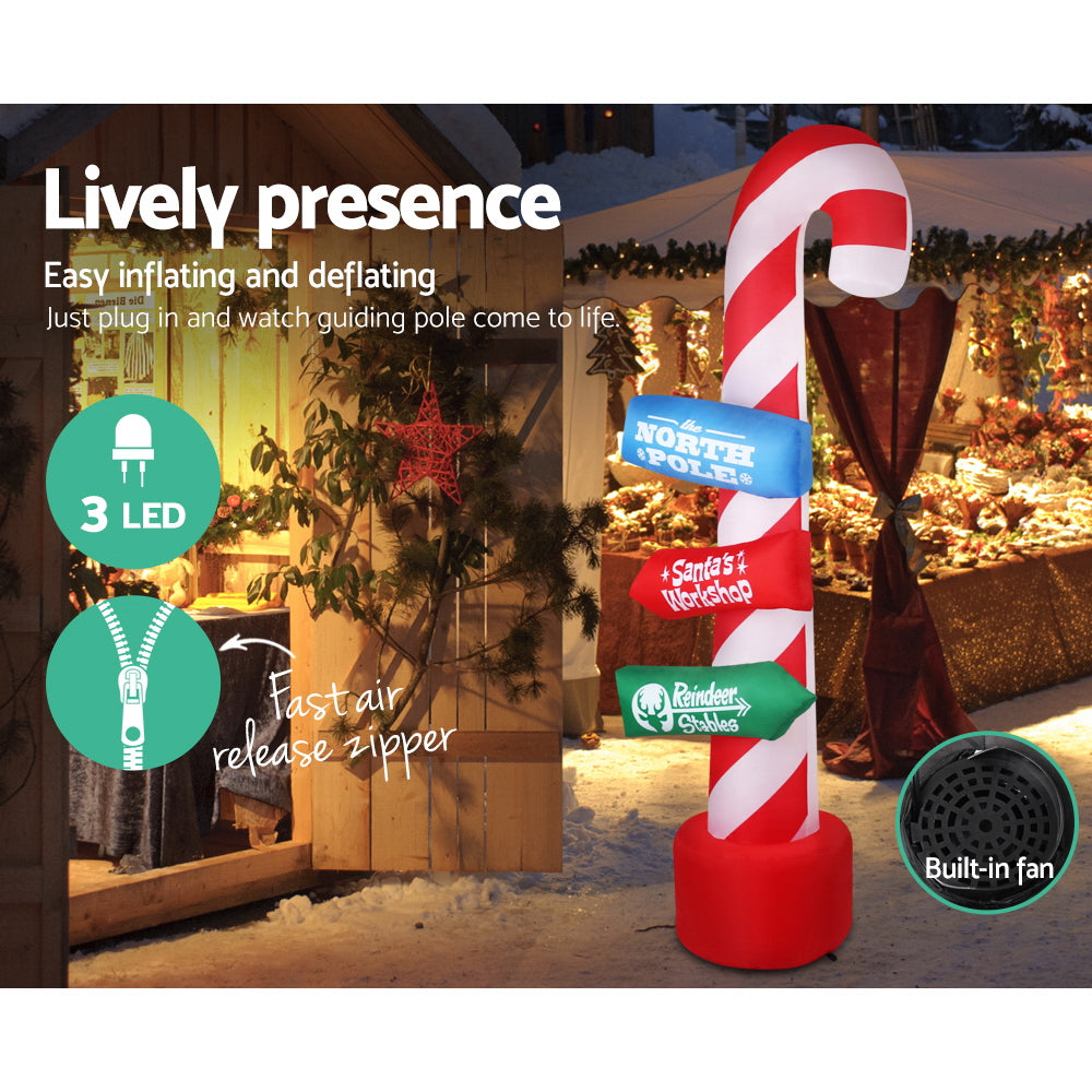 Candy Pole Christmas Inflatable | 2.4M