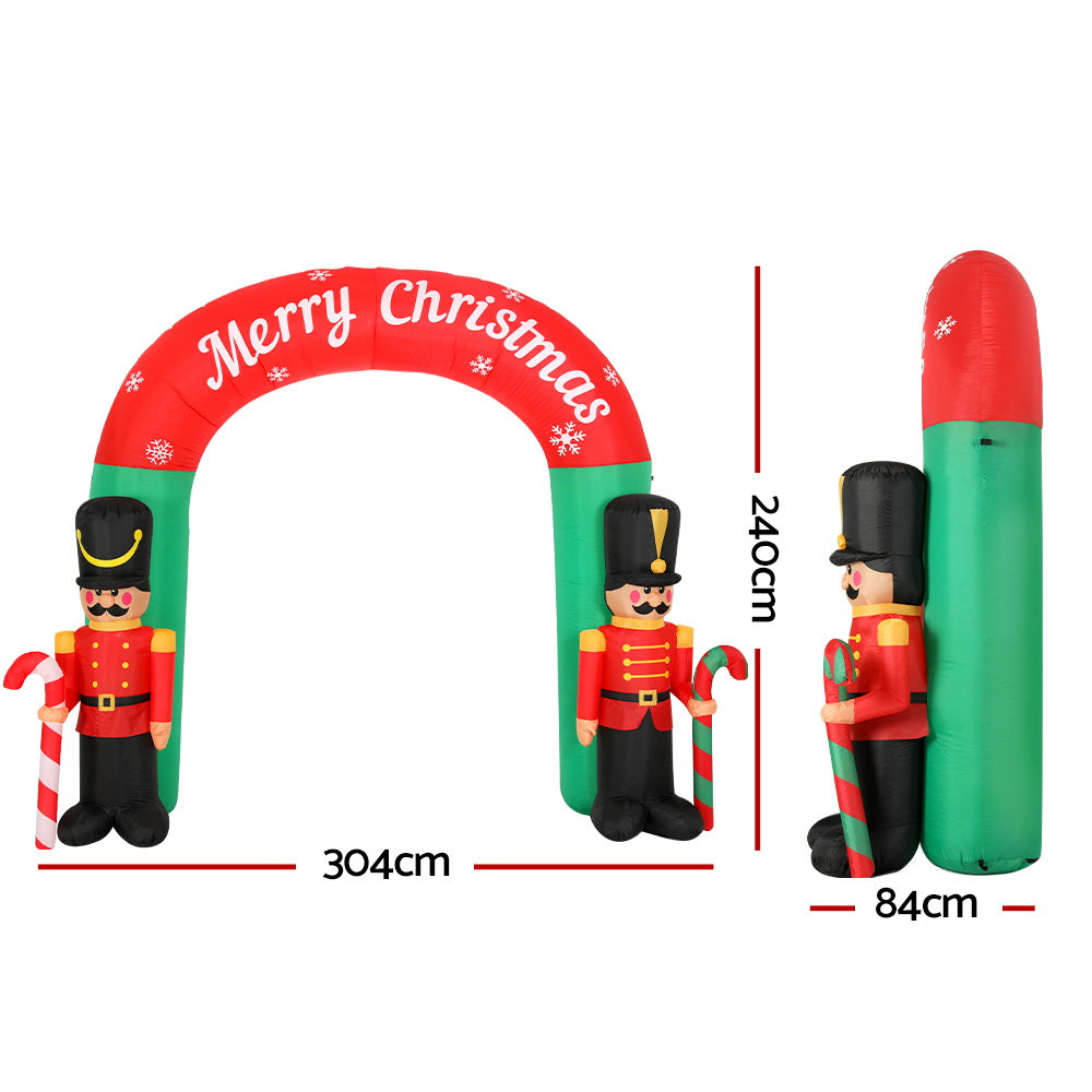 Christmas Inflatable Nutcracker Archway | 3m