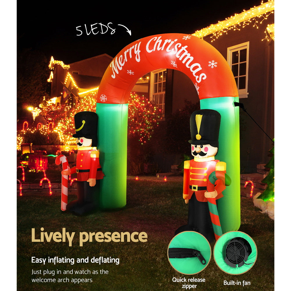 Christmas Inflatable Nutcracker Archway | 3m