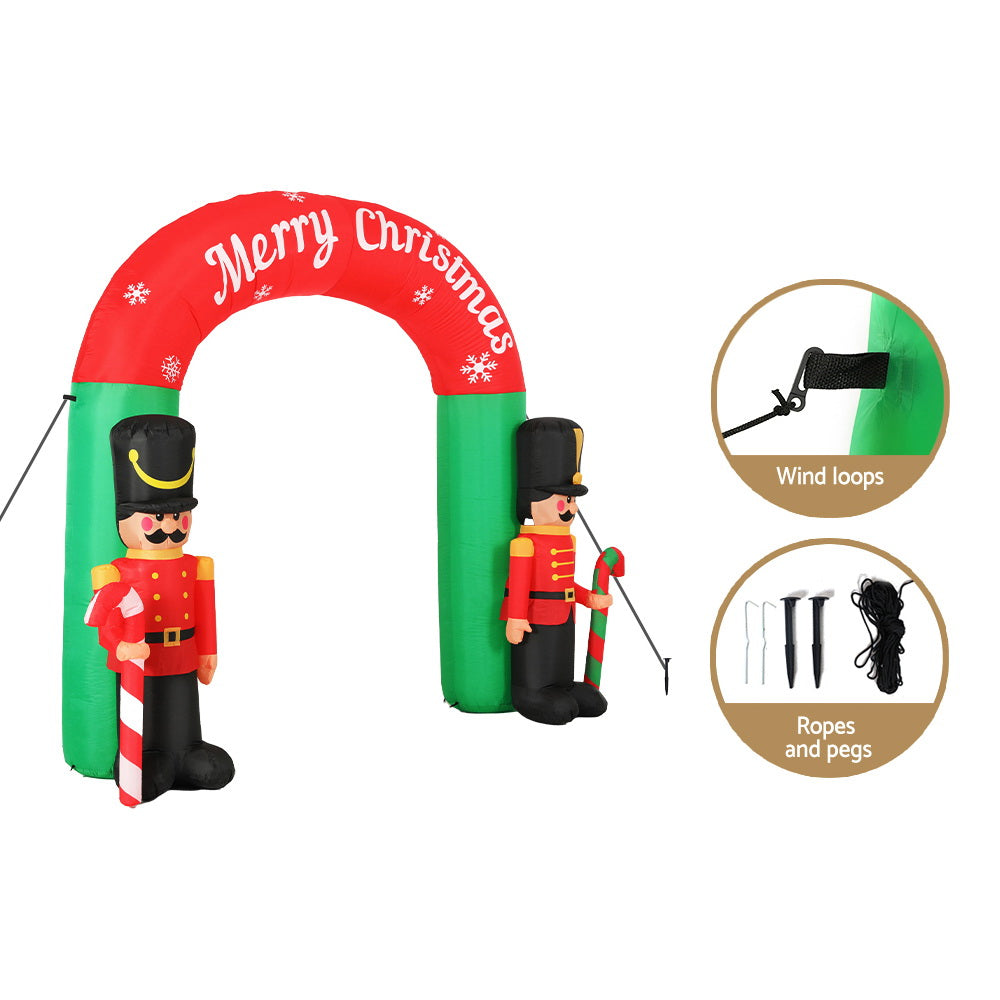 Christmas Inflatable Nutcracker Archway | 3m