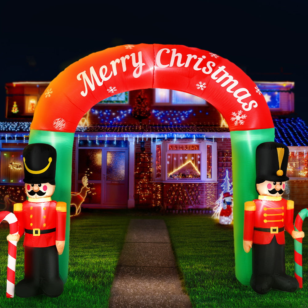 Christmas Inflatable Nutcracker Archway | 3m