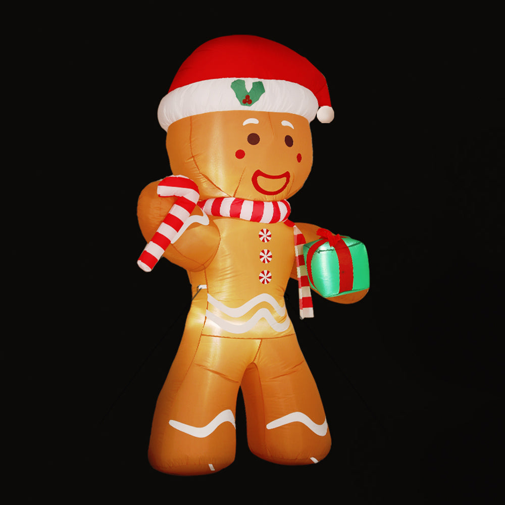 Gingerbread Man Christmas Inflatable | 2.4m