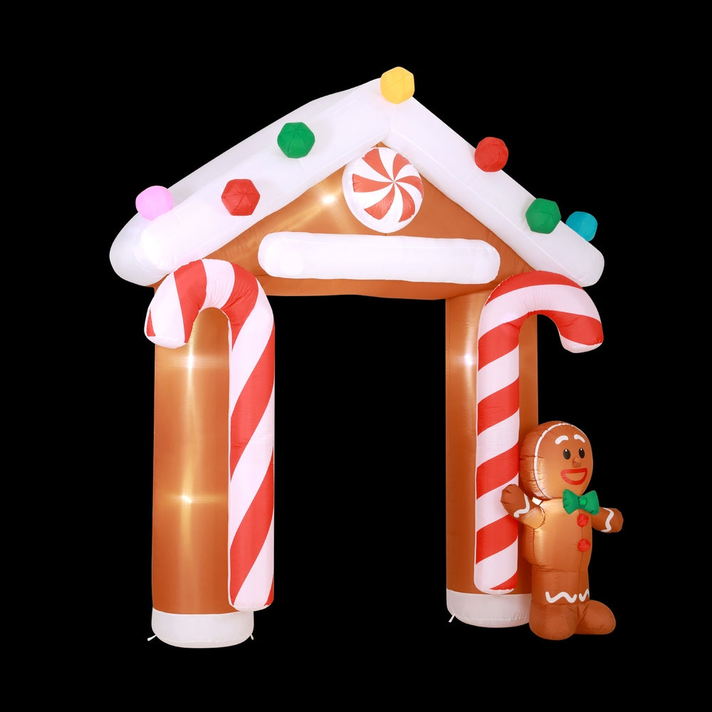 Gingerbread Man Christmas Inflatable Archway