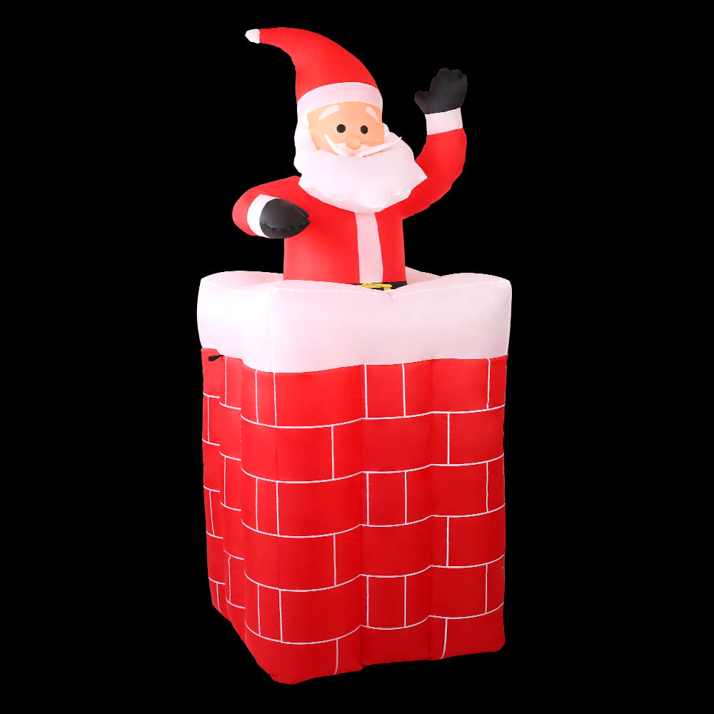 Santa Pop Up Chimney Christmas Inflatable | 1.8M