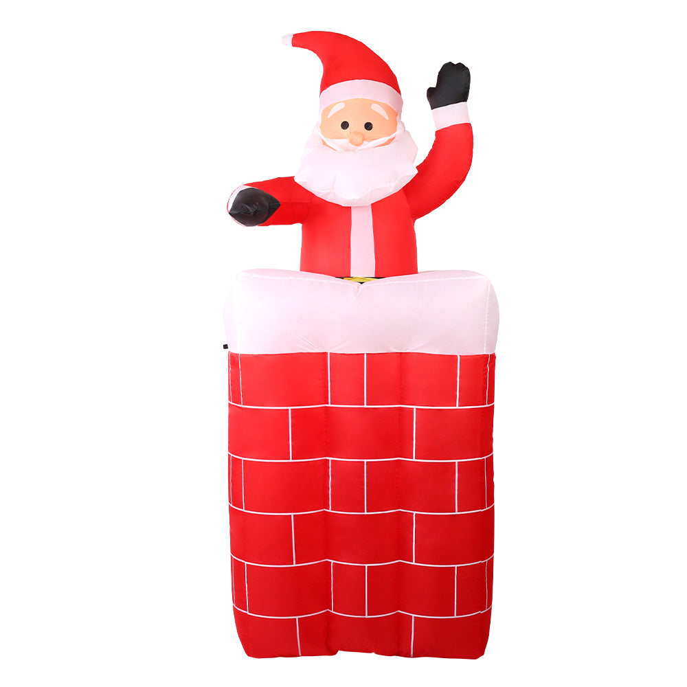 Santa Pop Up Chimney Christmas Inflatable | 1.8M