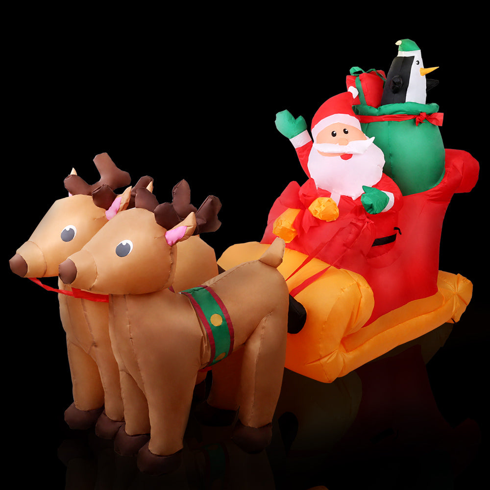 Santa Sleigh Christmas Inflatable | 2.2M