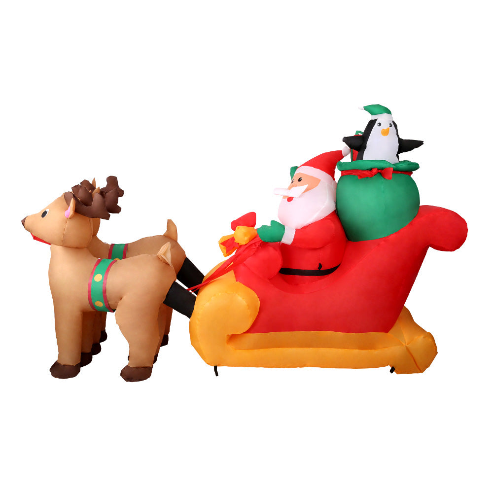 Santa Sleigh Christmas Inflatable | 2.2M