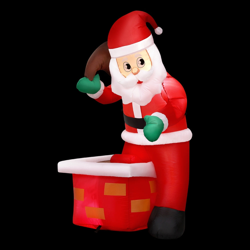 Santa Chimney Christmas Inflatable | 1.2m