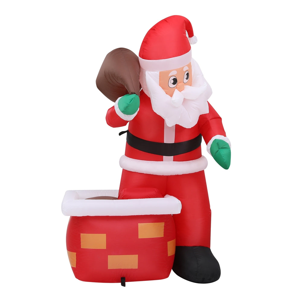 Santa Chimney Christmas Inflatable | 1.2m