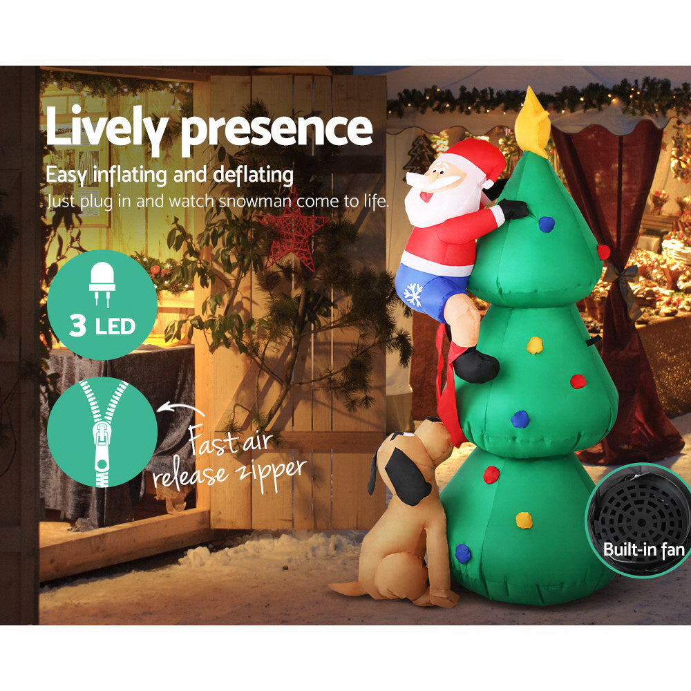 Santa Tree Christmas Inflatable | 1.8M