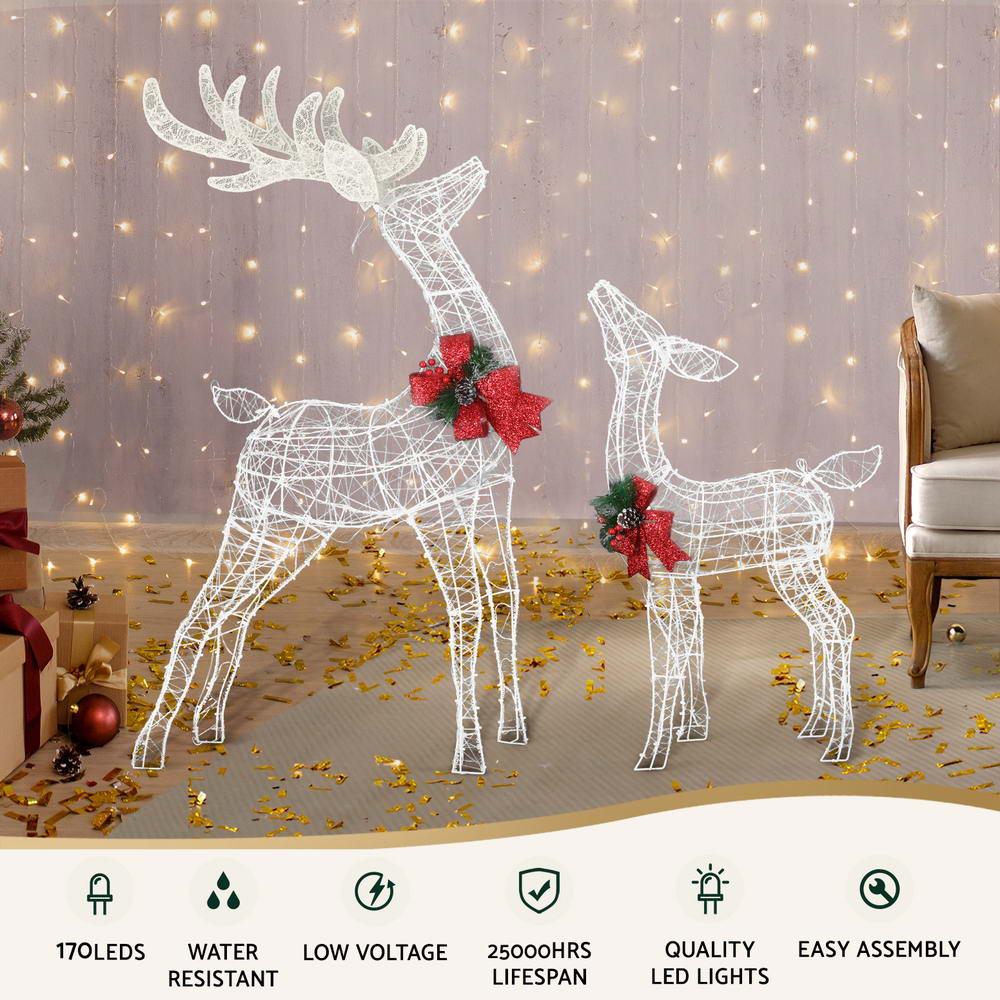 Reindeer Set Christmas Lights | 2pcs