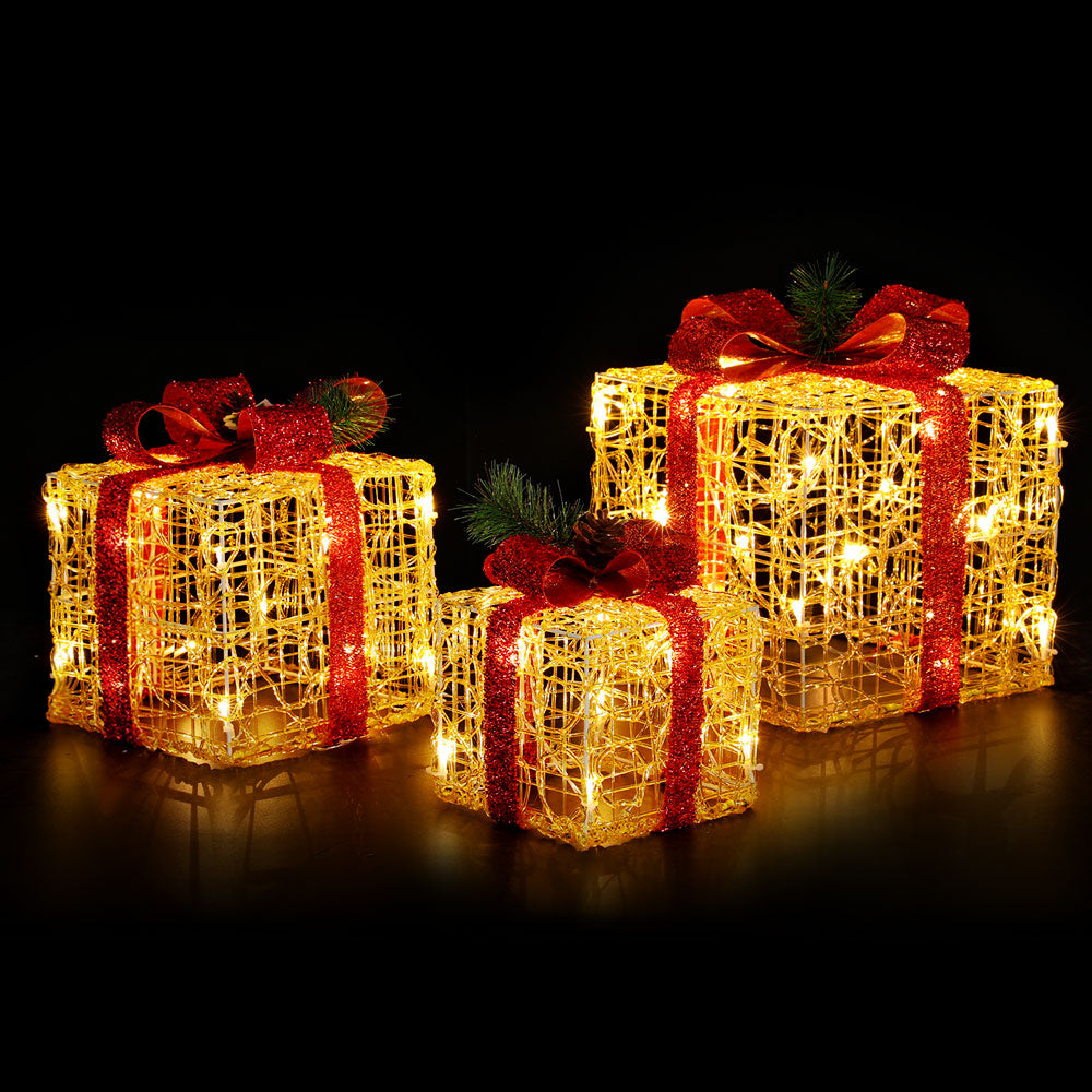 LED Christmas Lights Gift Box Set | 3 PCS