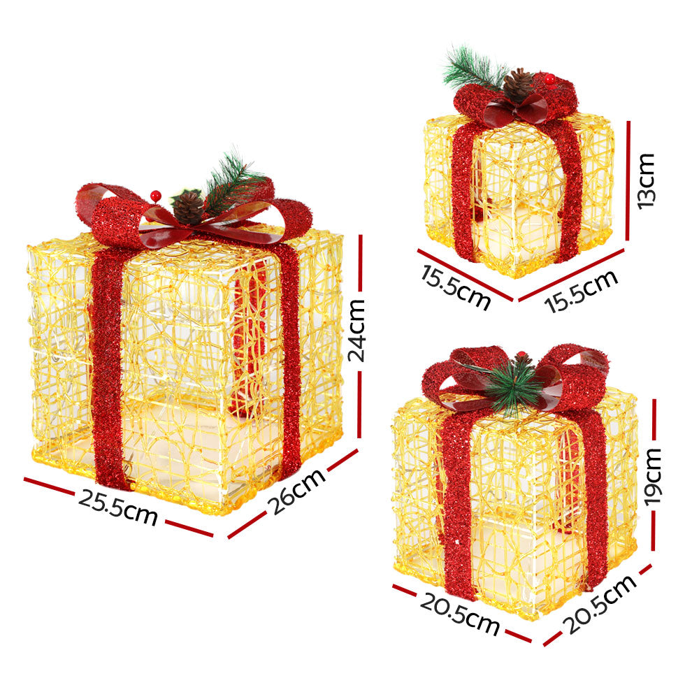 LED Christmas Lights Gift Box Set | 3 PCS