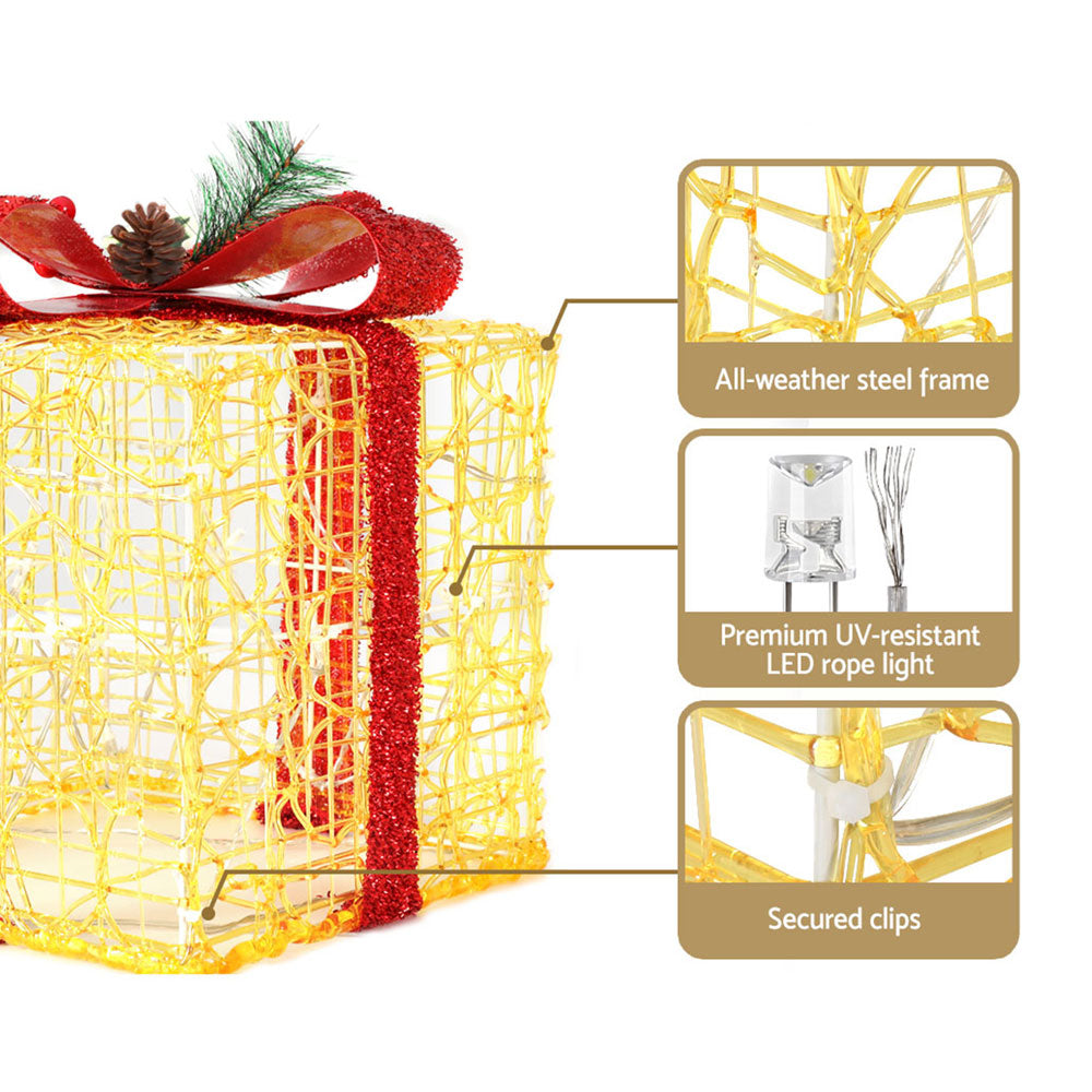 LED Christmas Lights Gift Box Set | 3 PCS