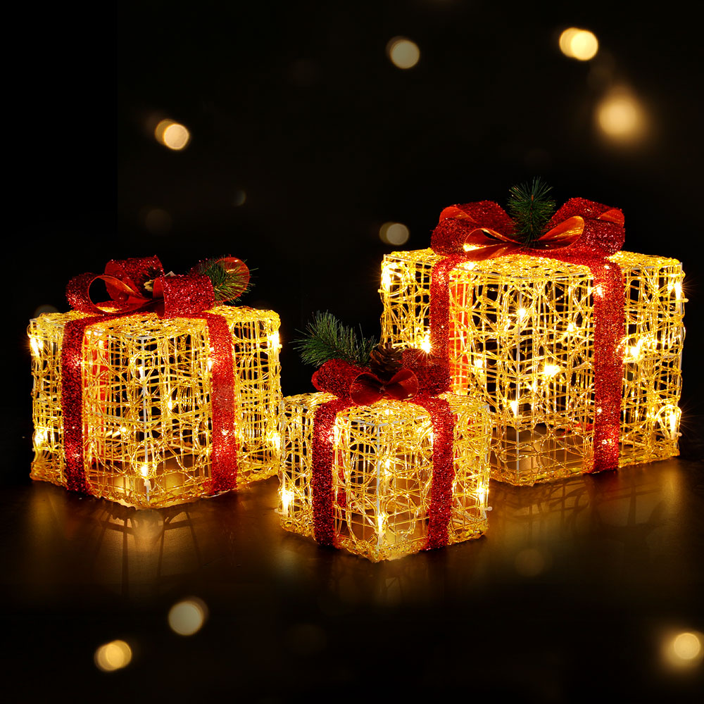 LED Christmas Lights Gift Box Set | 3 PCS