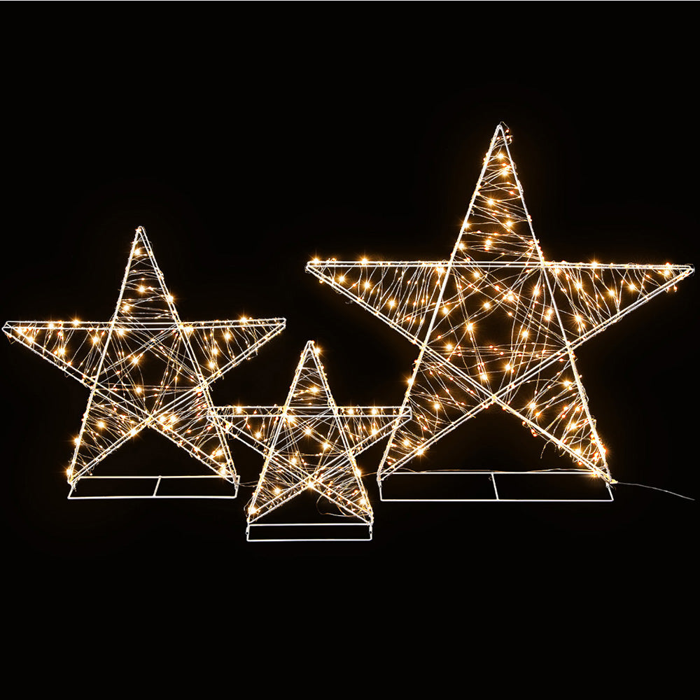 Star Decorations Set Christmas Lights | 3pcs