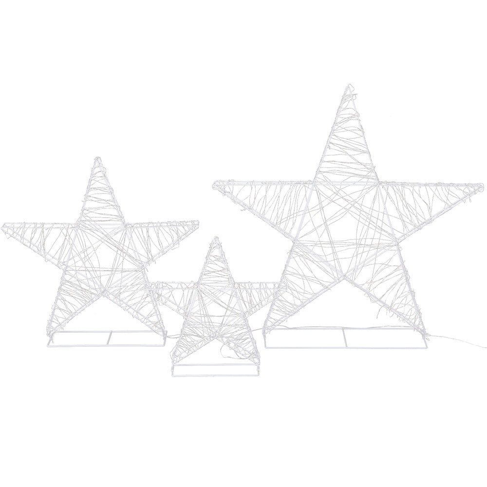 Star Decorations Set Christmas Lights | 3pcs