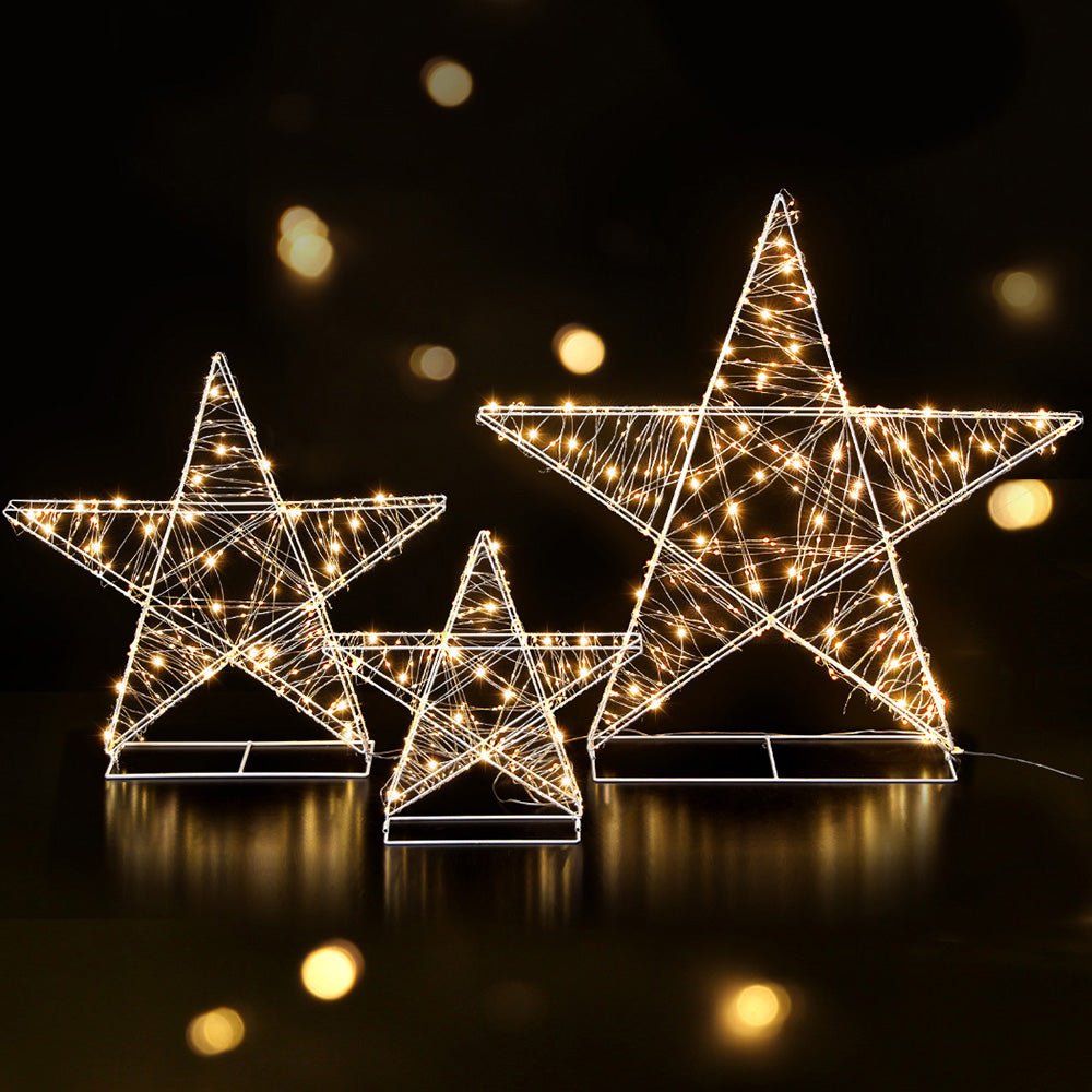 Star Decorations Set Christmas Lights | 3pcs