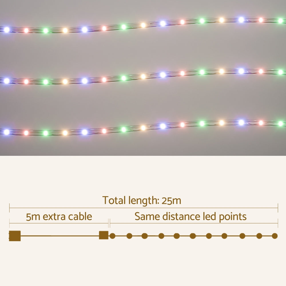 600 LED Colorful Christmas Rope Lights | 20m