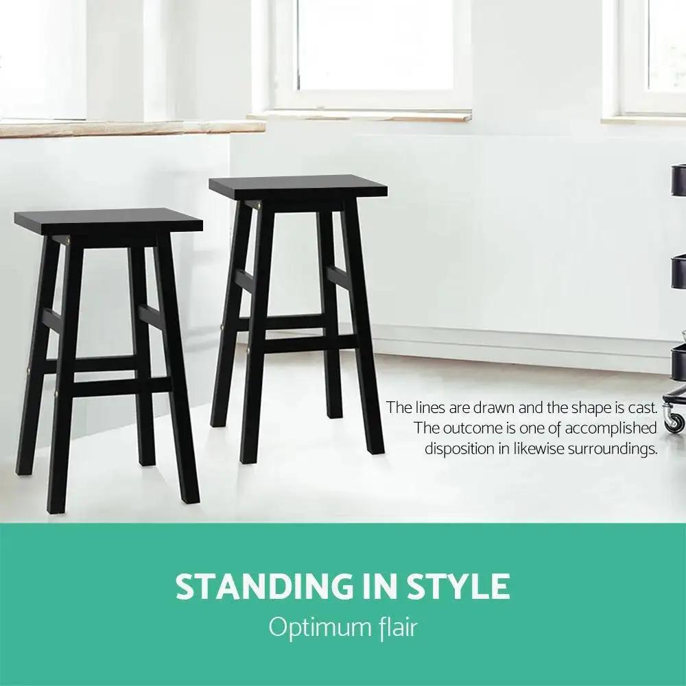 2x Baden Bar Stools | Black