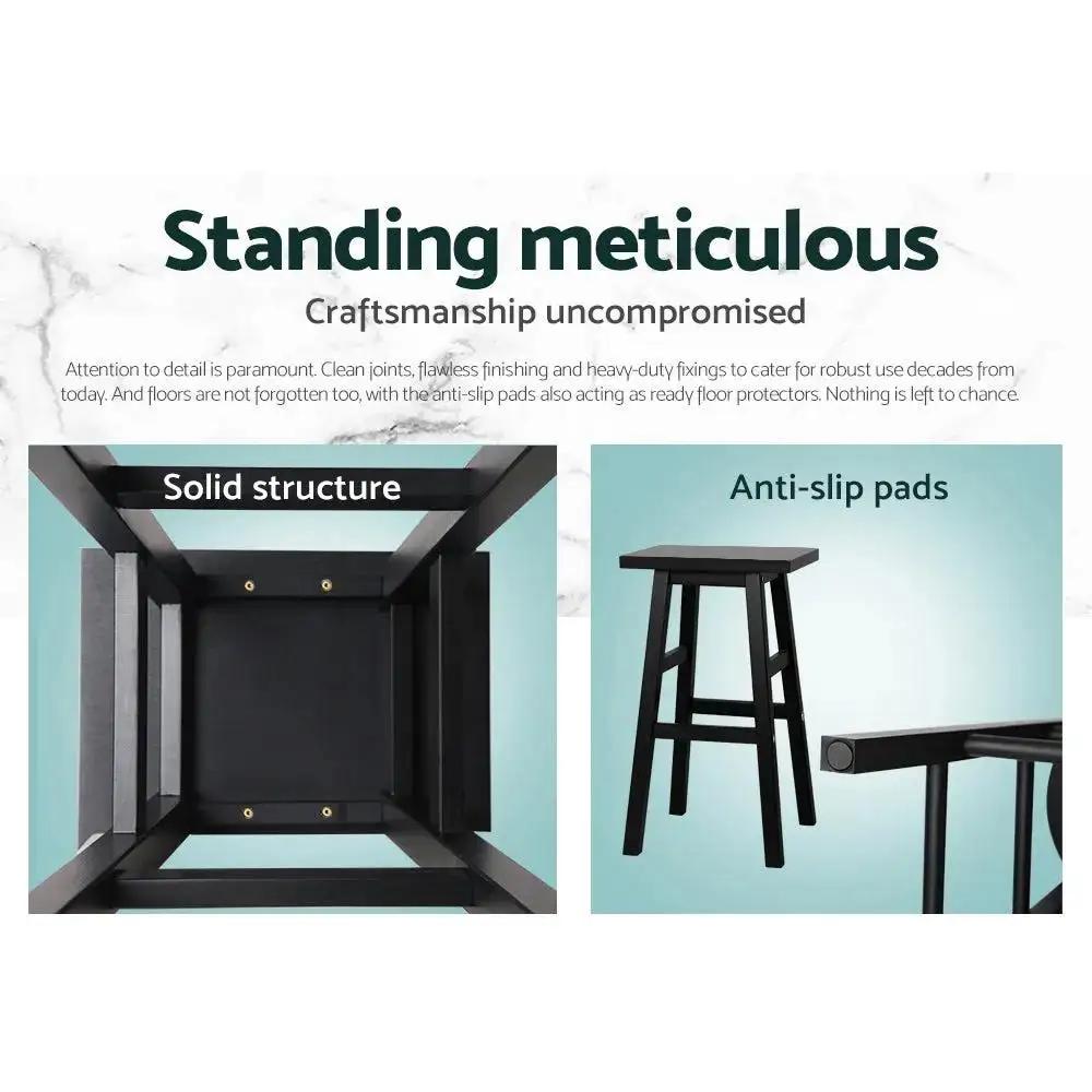 2x Baden Bar Stools | Black