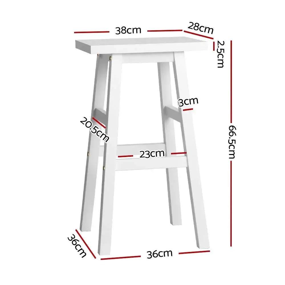 2x Baden Bar Stools | White