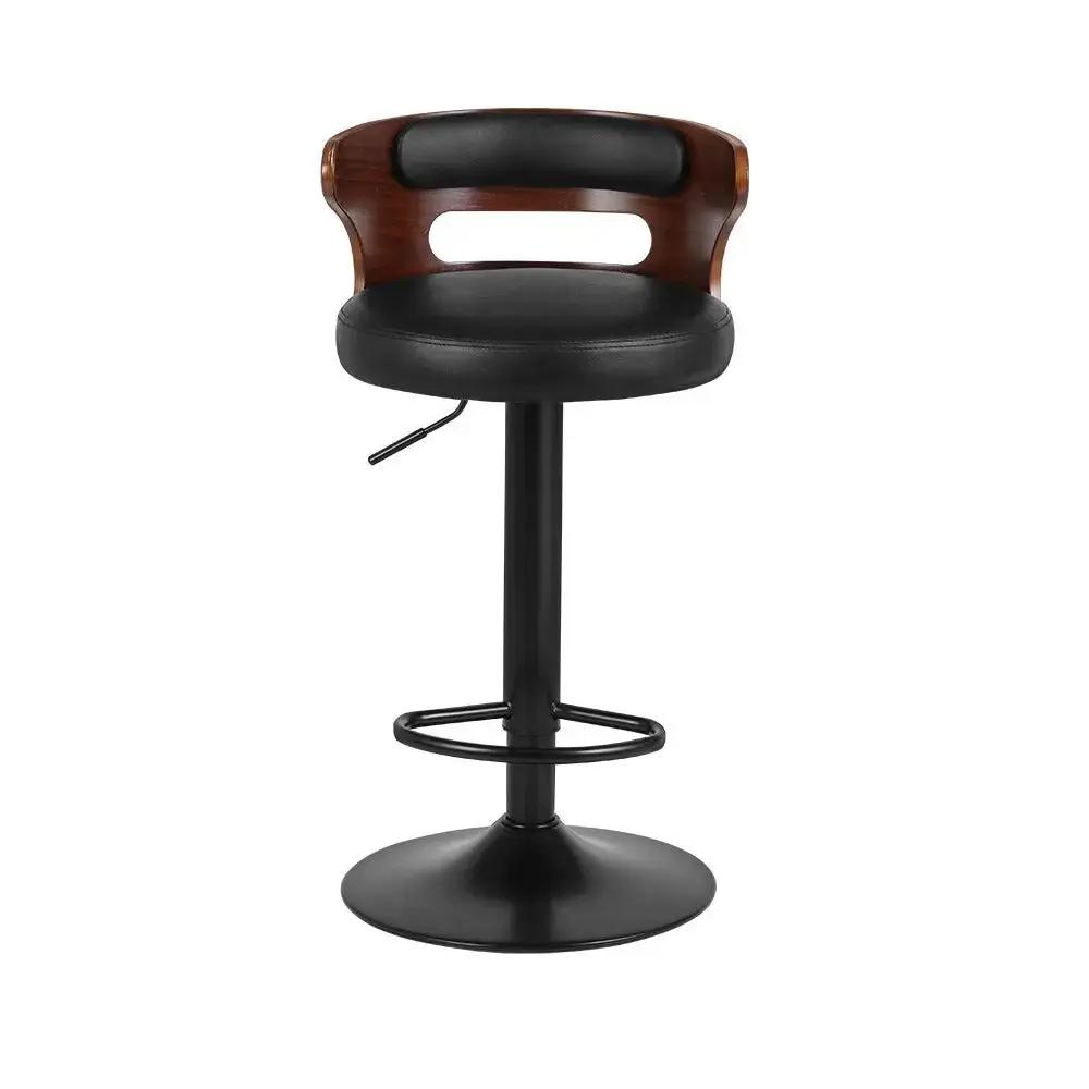 2x Gas Lift WoodCrest bar stools | Black