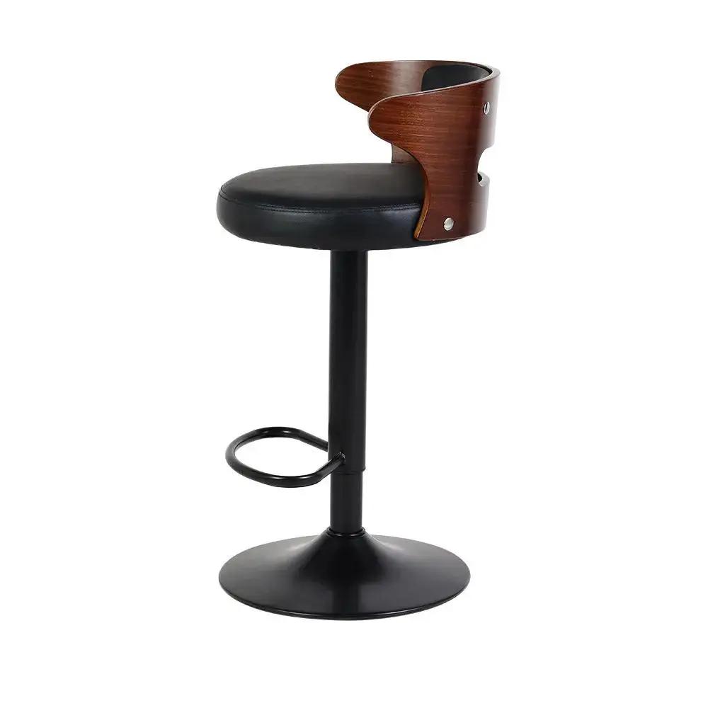 2x Gas Lift WoodCrest bar stools | Black