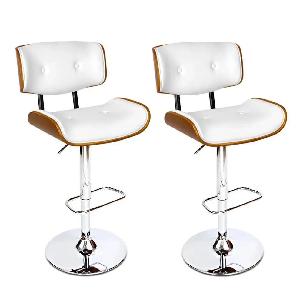 2x  LuxeForm Bar Stools | White