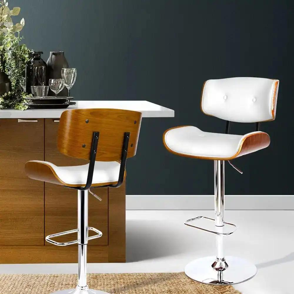 2x  LuxeForm Bar Stools | White