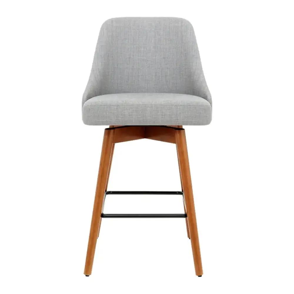 4x Serene Spin Bar Stools | Grey