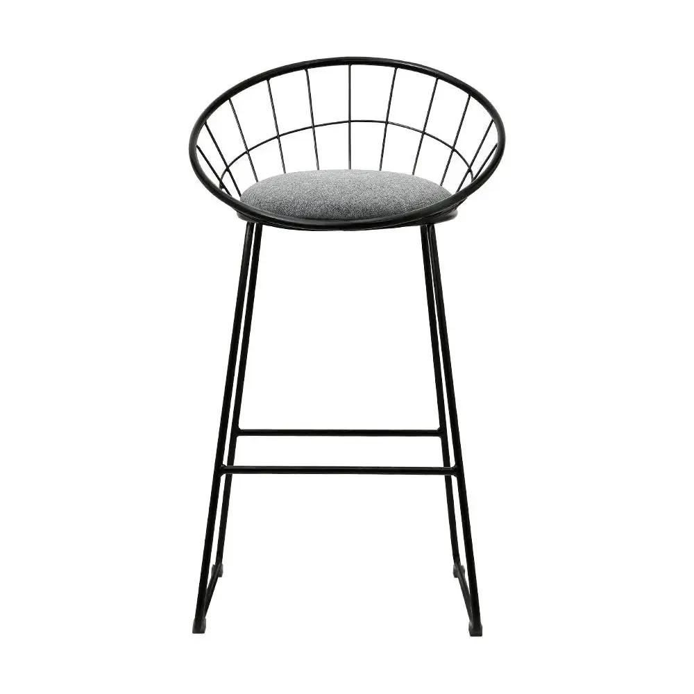 2x Metro Luxe Bar Stools | Black