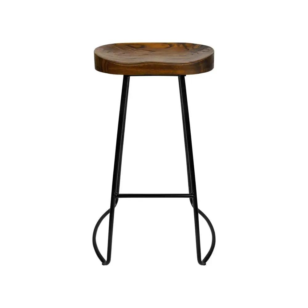 4x Ricardo Vintage Bar Stools | Wood | 65cm