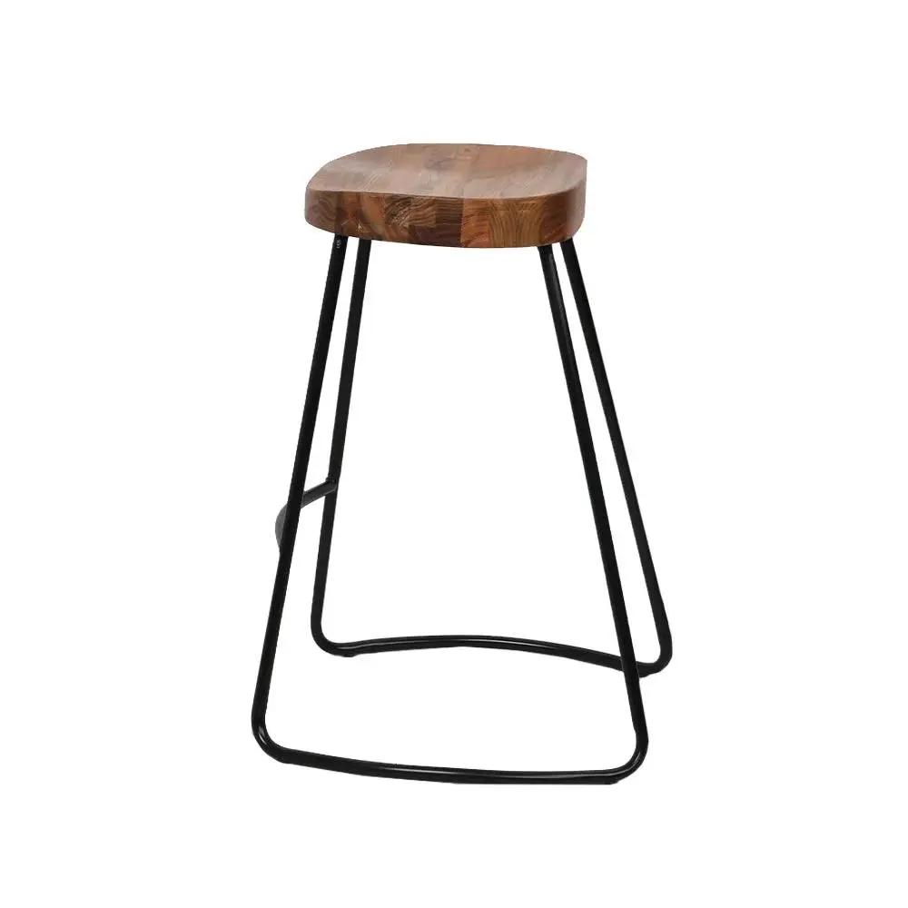 4x Ricardo Vintage Bar Stools | Wood | 65cm